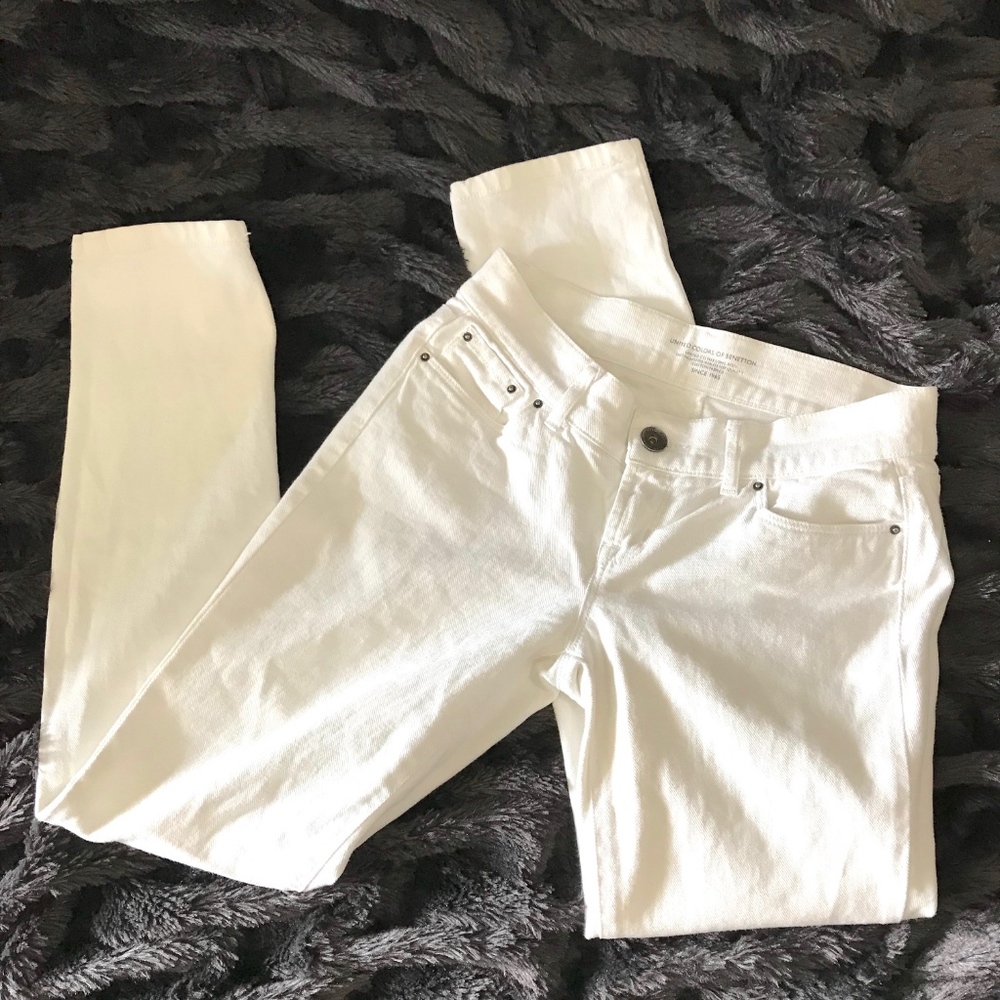 White Benetton Jeans